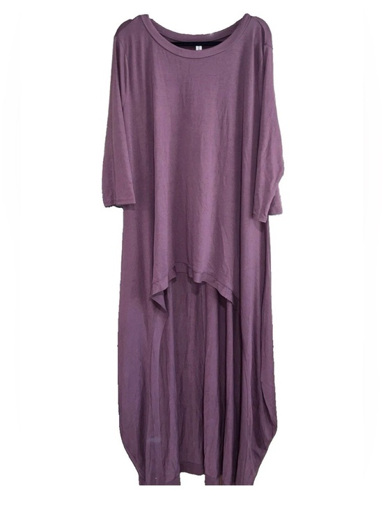 Zenana Outfitters Tops - Zenana Outfitters Dusty Mauve Crewneck Tunic Top